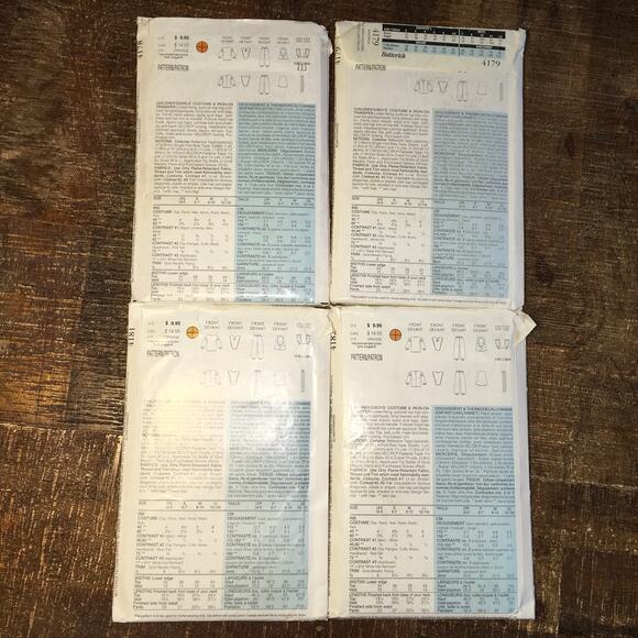 Butterick Sewing Patterns Vintage 90s Kids Costume Power Ranger Ninja XS-L UNCUT - Picture 2 of 3